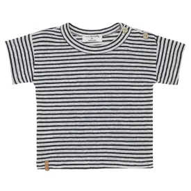 1  In The Family Baby And Child Victor T-shirt Blue-Notte Stripes