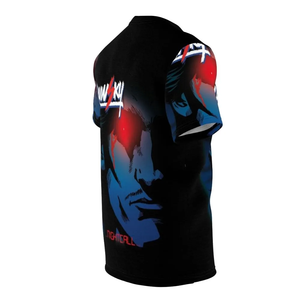 80s Retro Synthwave T-Shirt Inspired by 'Nightcall' and Ryan Gosling