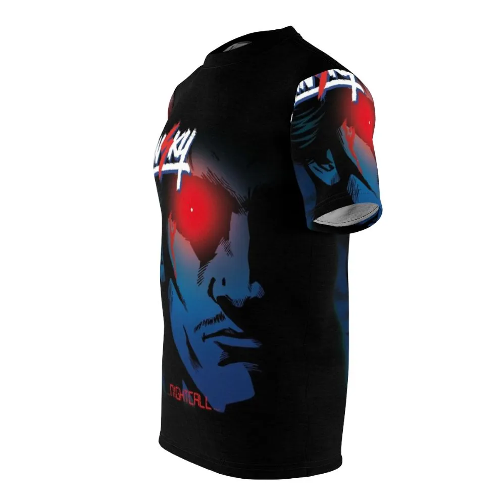 80s Retro Synthwave T-Shirt Inspired by 'Nightcall' and Ryan Gosling