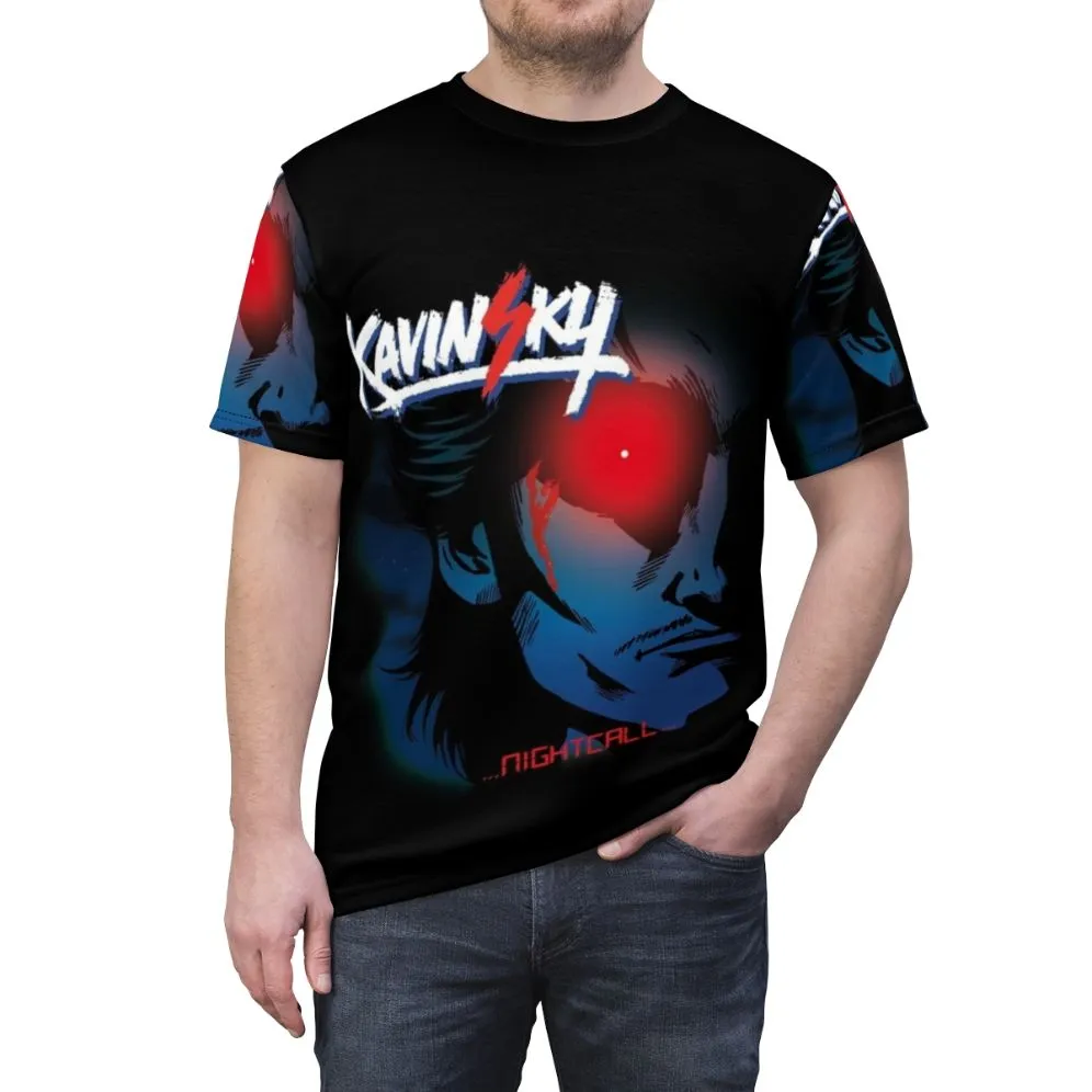 80s Retro Synthwave T-Shirt Inspired by 'Nightcall' and Ryan Gosling