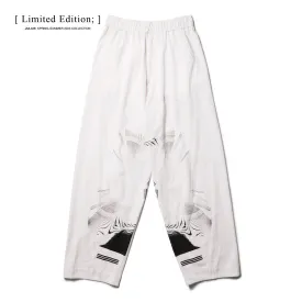 818PAM1 Off White / Graphic Printed Wide Pants