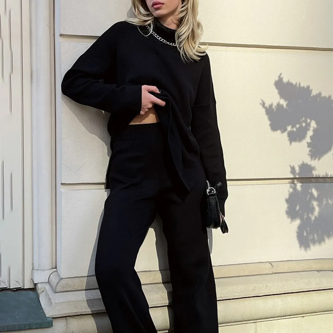 AALIYAH - Snygg sidodelning tröja