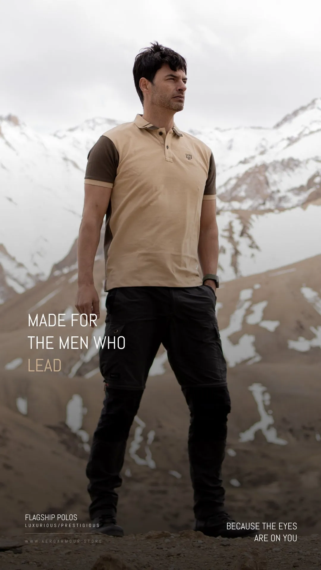 Aero Organic Retro Polo T-Shirt