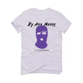 Air Jordan 1 Retro High OG “Court Purple” White T-Shirt (By any means)