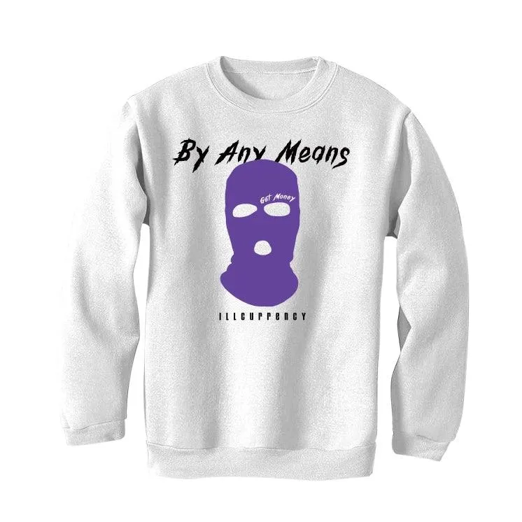 Air Jordan 1 Retro High OG “Court Purple” White T-Shirt (By any means)