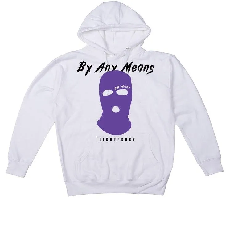 Air Jordan 1 Retro High OG “Court Purple” White T-Shirt (By any means)