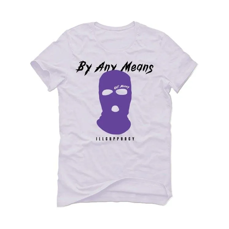 Air Jordan 1 Retro High OG “Court Purple” White T-Shirt (By any means)