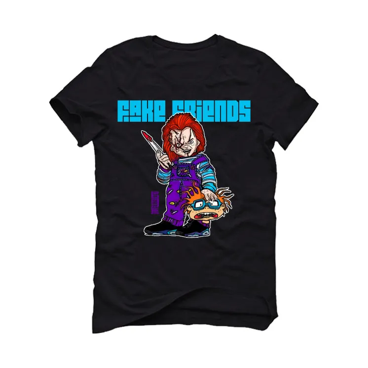 Air Jordan 6 Retro “Aqua” | illcurrency Black T-Shirt (Fake Friends)