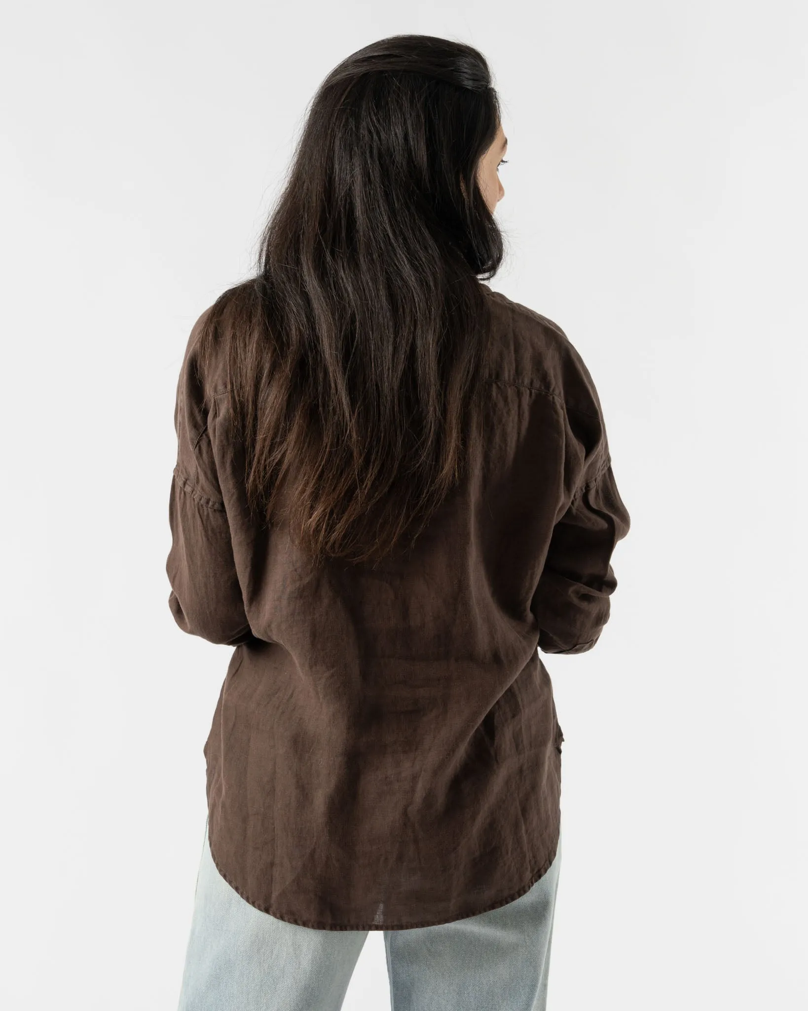 Alex Mill Jo Shirt in Dark Brown
