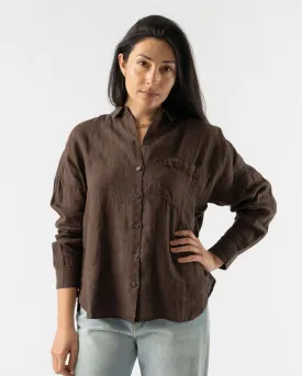 Alex Mill Jo Shirt in Dark Brown