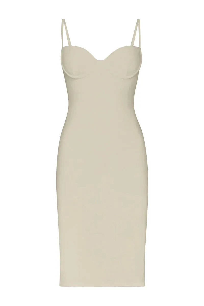 ANEMOS THE BALCONETTE UNDERWIRE DRESS IN STRETCH LINEN - 2 COLORS