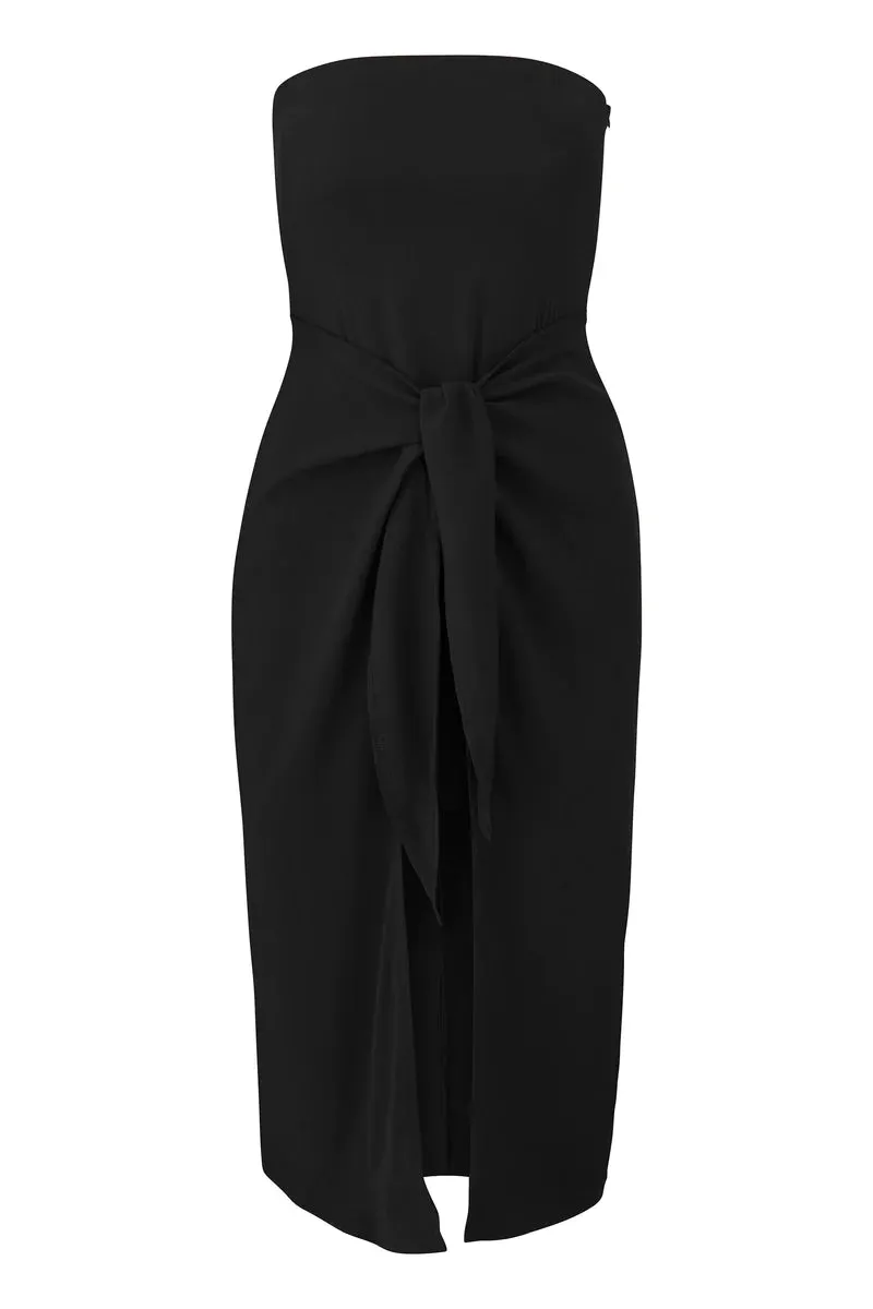 ANEMOS THE STRAPLESS D.K. WRAP DRESS IN STRETCH CUPRO - 2 COLORS