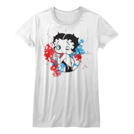 Betty Boop Red,White, And Blue Women's T-Shirt