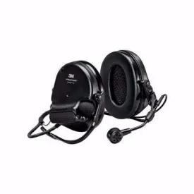 Black 3M PELTOR Swat-Tac VI Hearing Defender No Comms Back Band, Single Freq, 915 Mhz, MT20H682BB-09N SVS