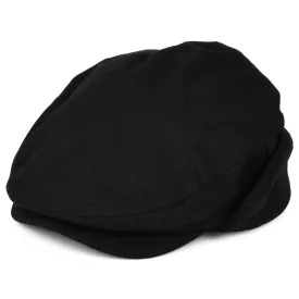 Brixton Hats Hooligan Baggy Flat Cap With Earflaps - Black
