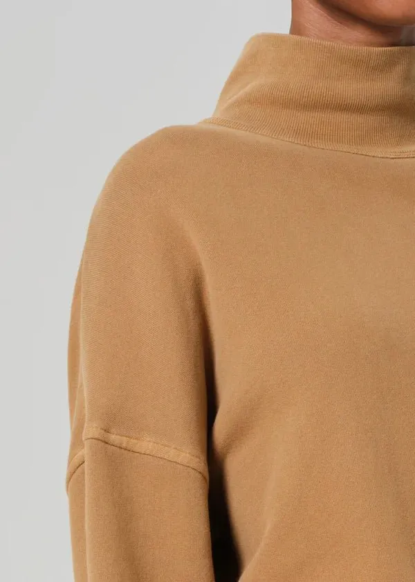 Citizens of Humanity Cara Fleece Turtleneck Sweater in Marcona