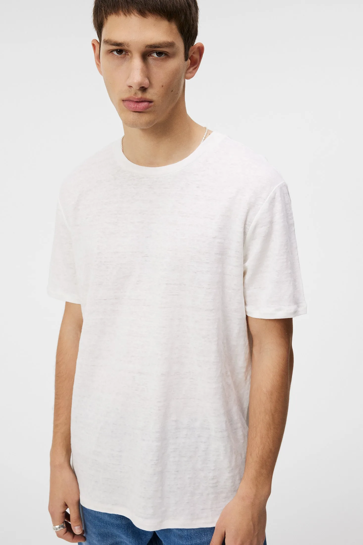 Coma Linen Tee / Cloud White