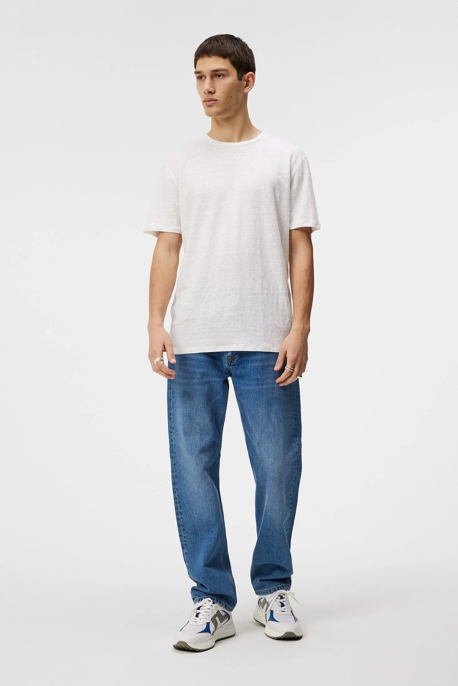 Coma Linen Tee / Cloud White
