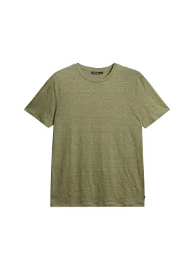 Coma Linen Tee / Oil Green
