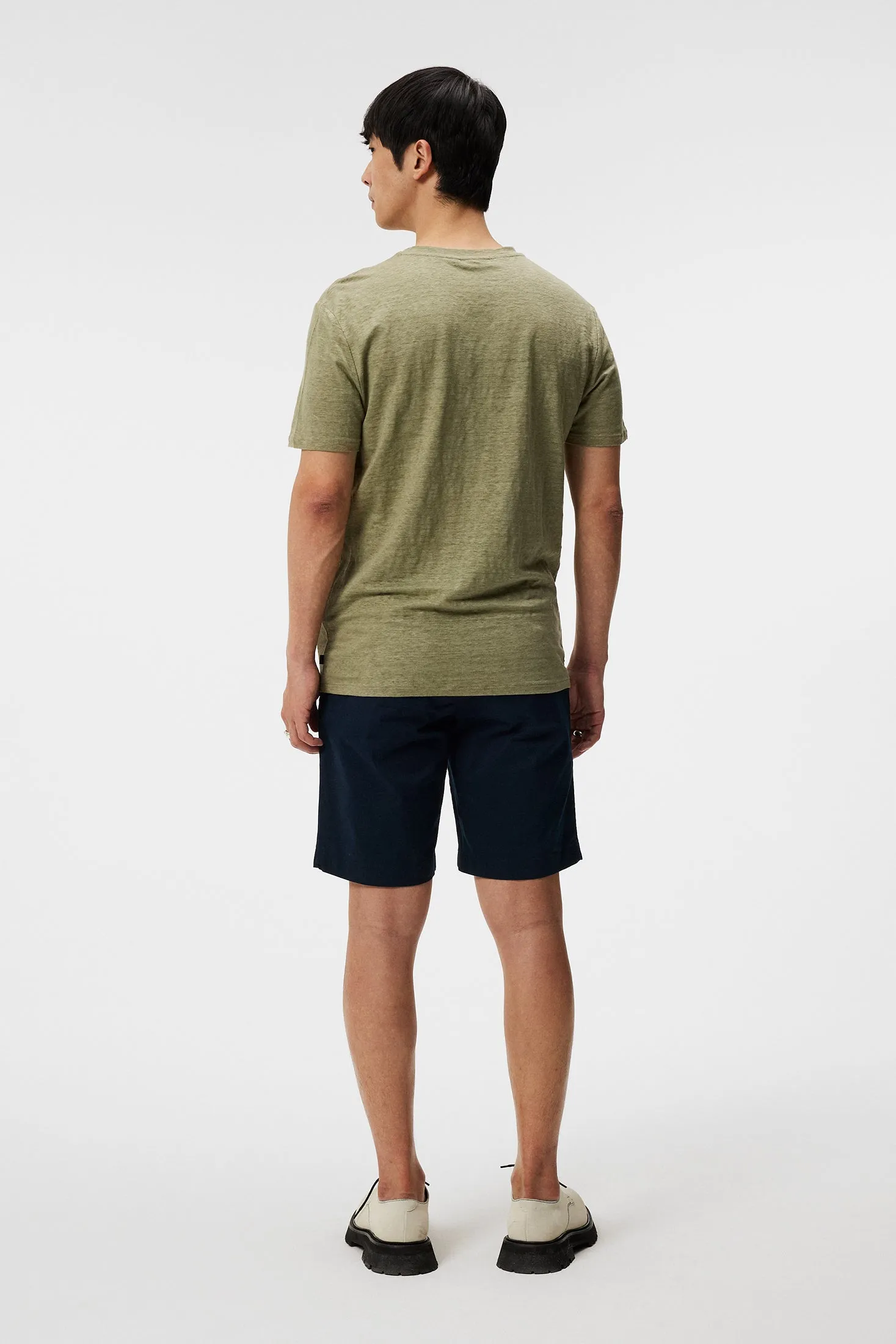 Coma Linen Tee / Oil Green