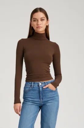 Dark Chocolate City Long Sleeve Turtleneck