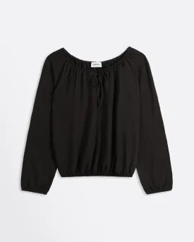 DIJ171 BLOUSE STRETCH LINEN JERSEY