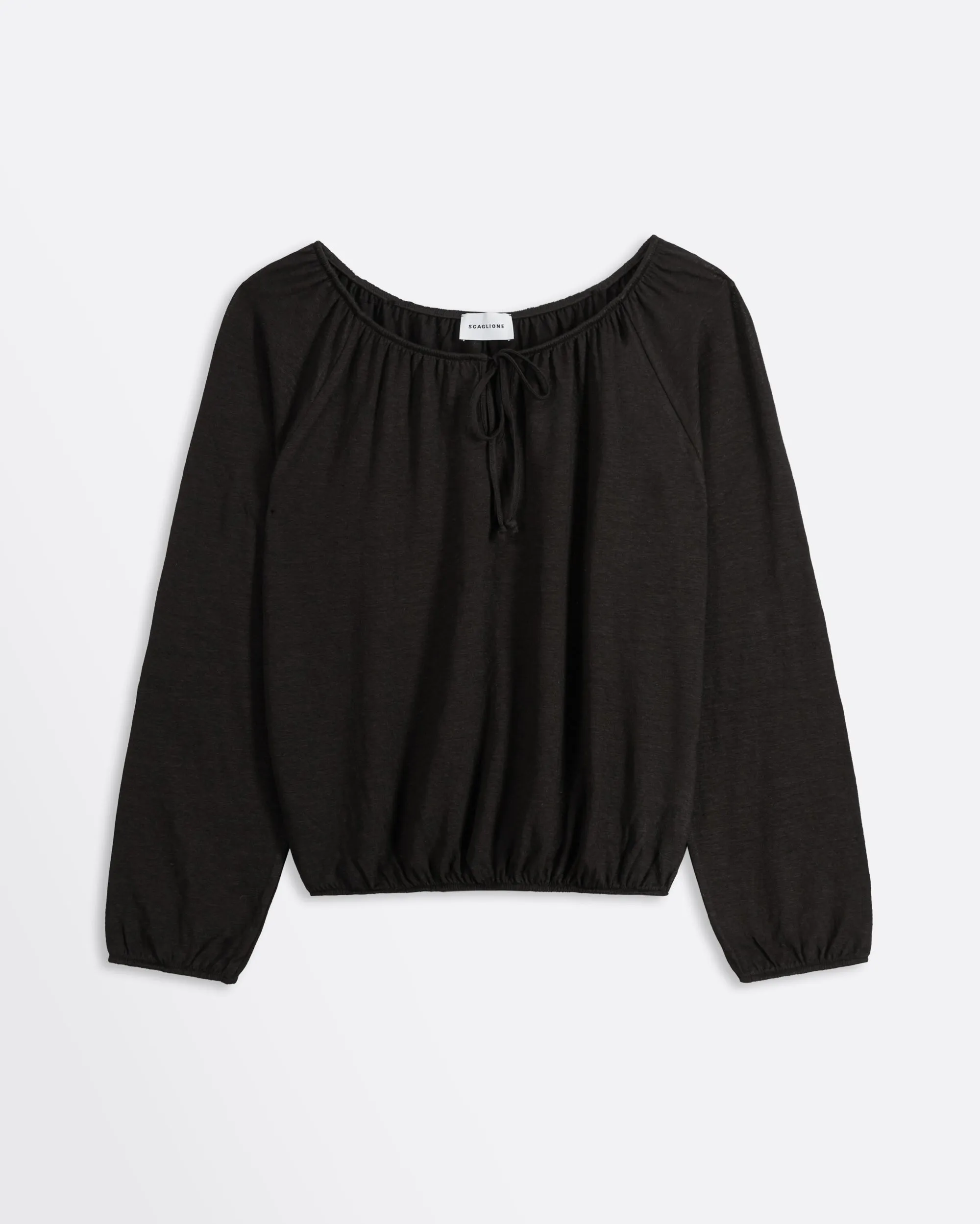 DIJ171 BLOUSE STRETCH LINEN JERSEY