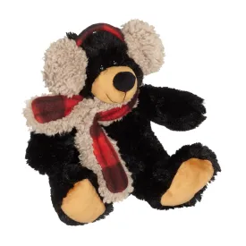 Duffy Black Bear with Ear Muff 8"