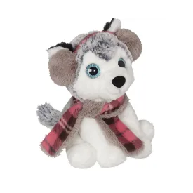 Duffy Husky with Pink Ear Muff 8"