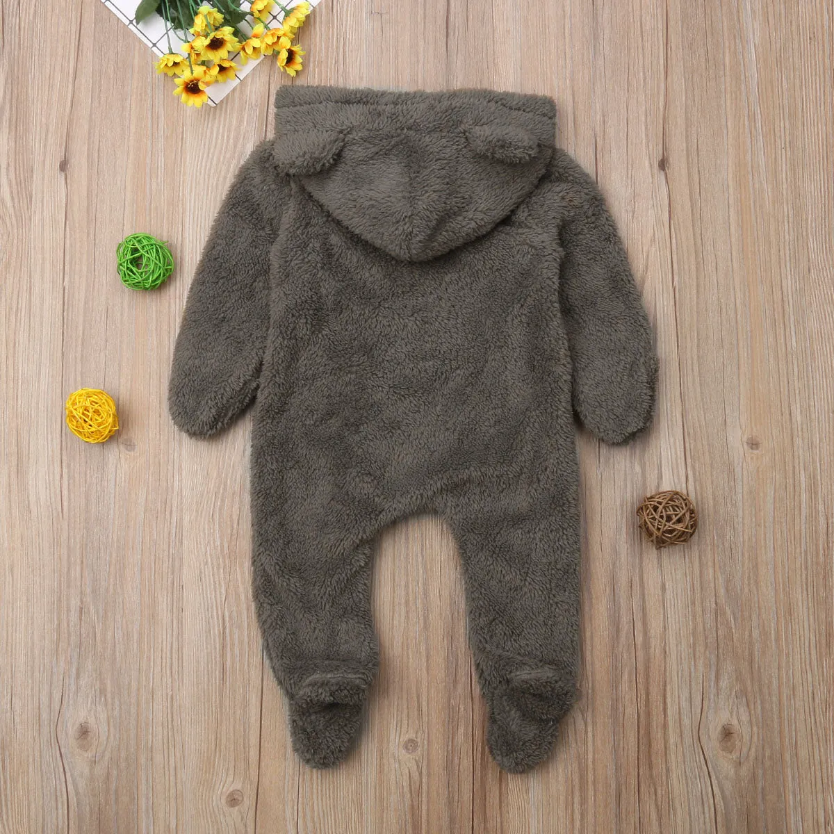 Ear Hooded Baby Romper