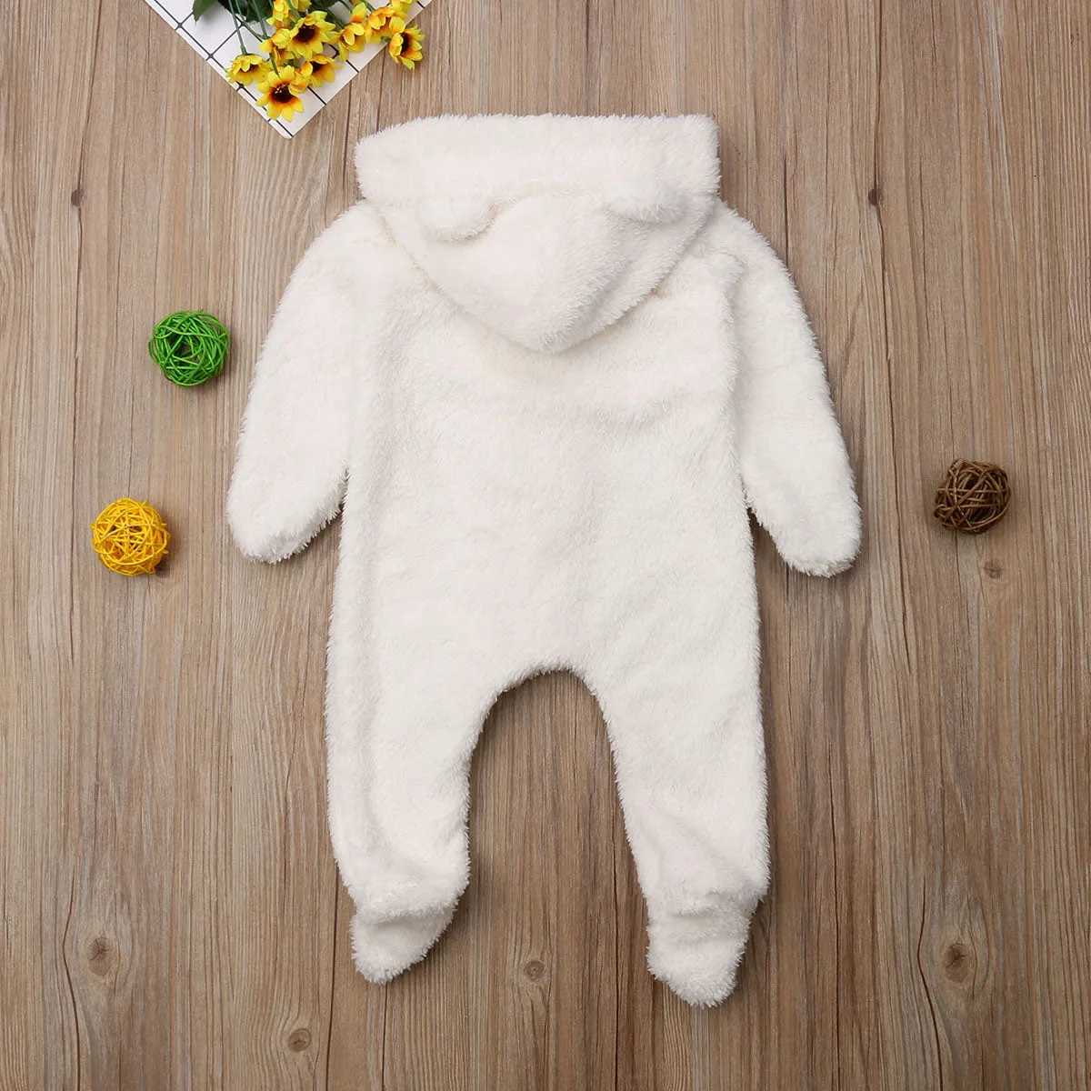 Ear Hooded Baby Romper