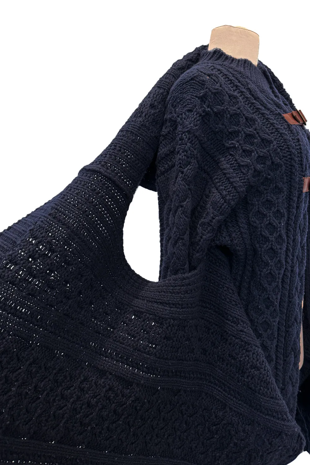 Fall 2006 Alexander McQueen 'The Widows of Culloden' Convertible Cashmere Wool Sweater Cardigan Jacket