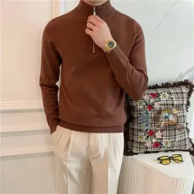 Gilles | Men's Zipper Turtleneck Sweater