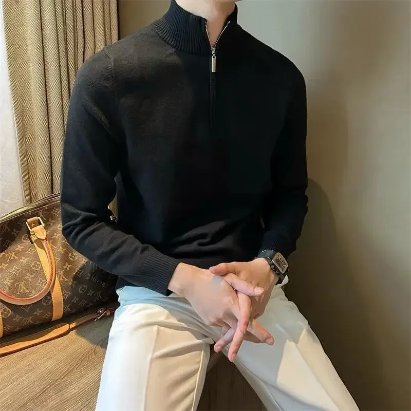 Gilles | Men's Zipper Turtleneck Sweater
