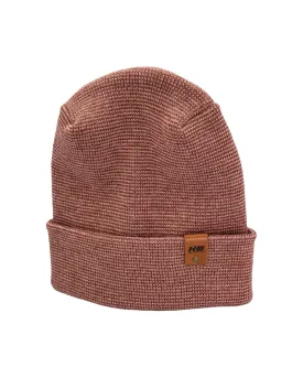 Haakwear Theta Stitch Fusion Cuffed Beanie / Hat (Patent Pending Design) Burgundy / Pink, Made in USA