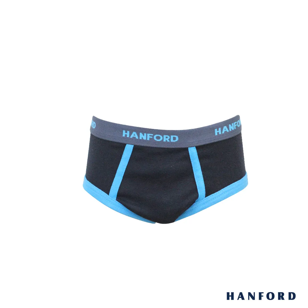 Hanford Kids/Teens Premium Ribbed Cotton Hipster Briefs w/ Combi Easton - Assorted (3in1 Pack)