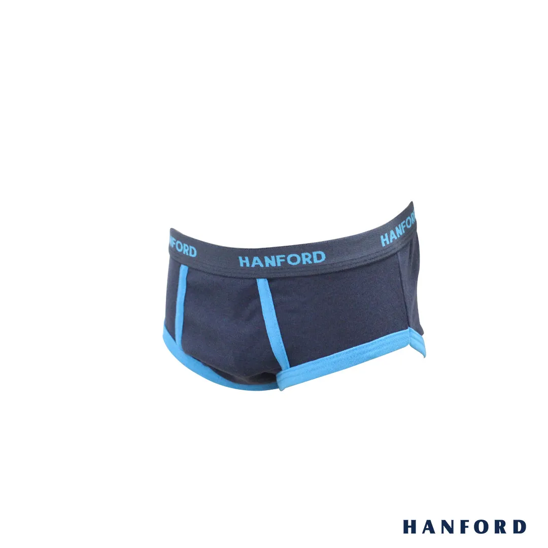 Hanford Kids/Teens Premium Ribbed Cotton Hipster Briefs w/ Combi Easton - Assorted (3in1 Pack)