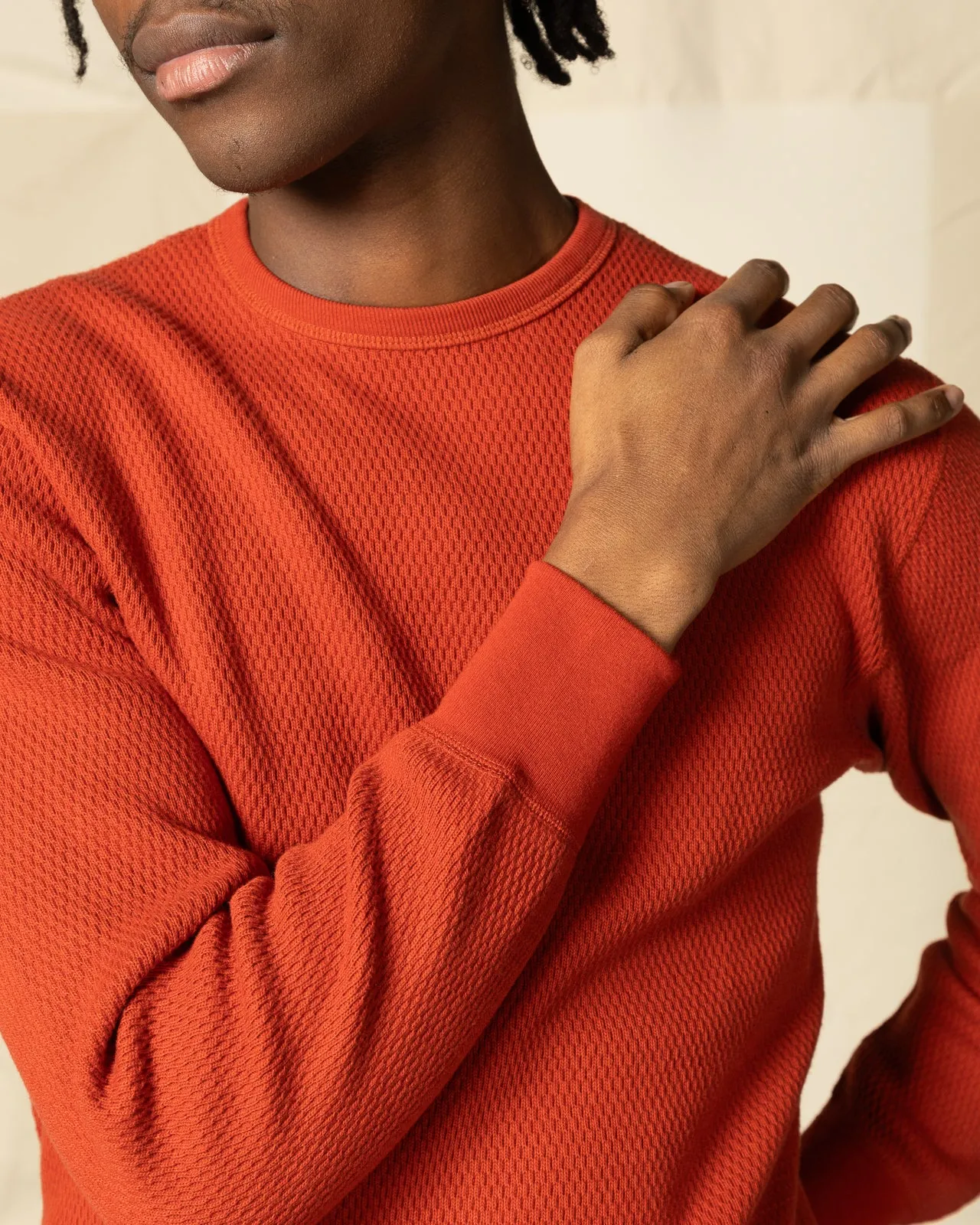 Honeycomb Thermal Shirt - B. Red