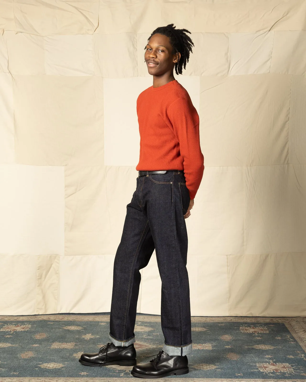 Honeycomb Thermal Shirt - B. Red