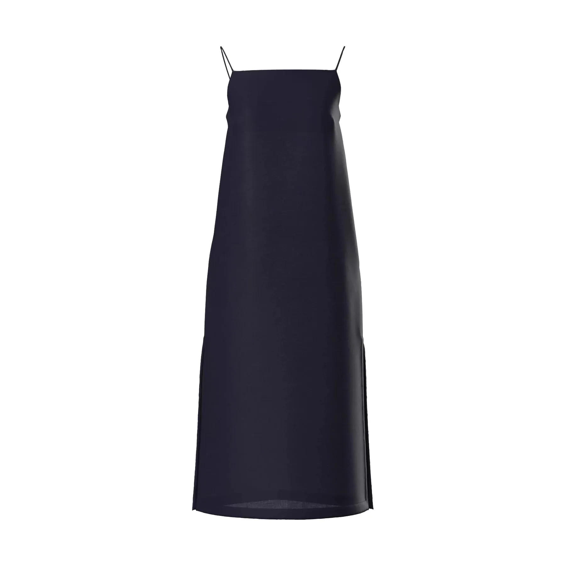 Kai Linen Slip Dress - Navy