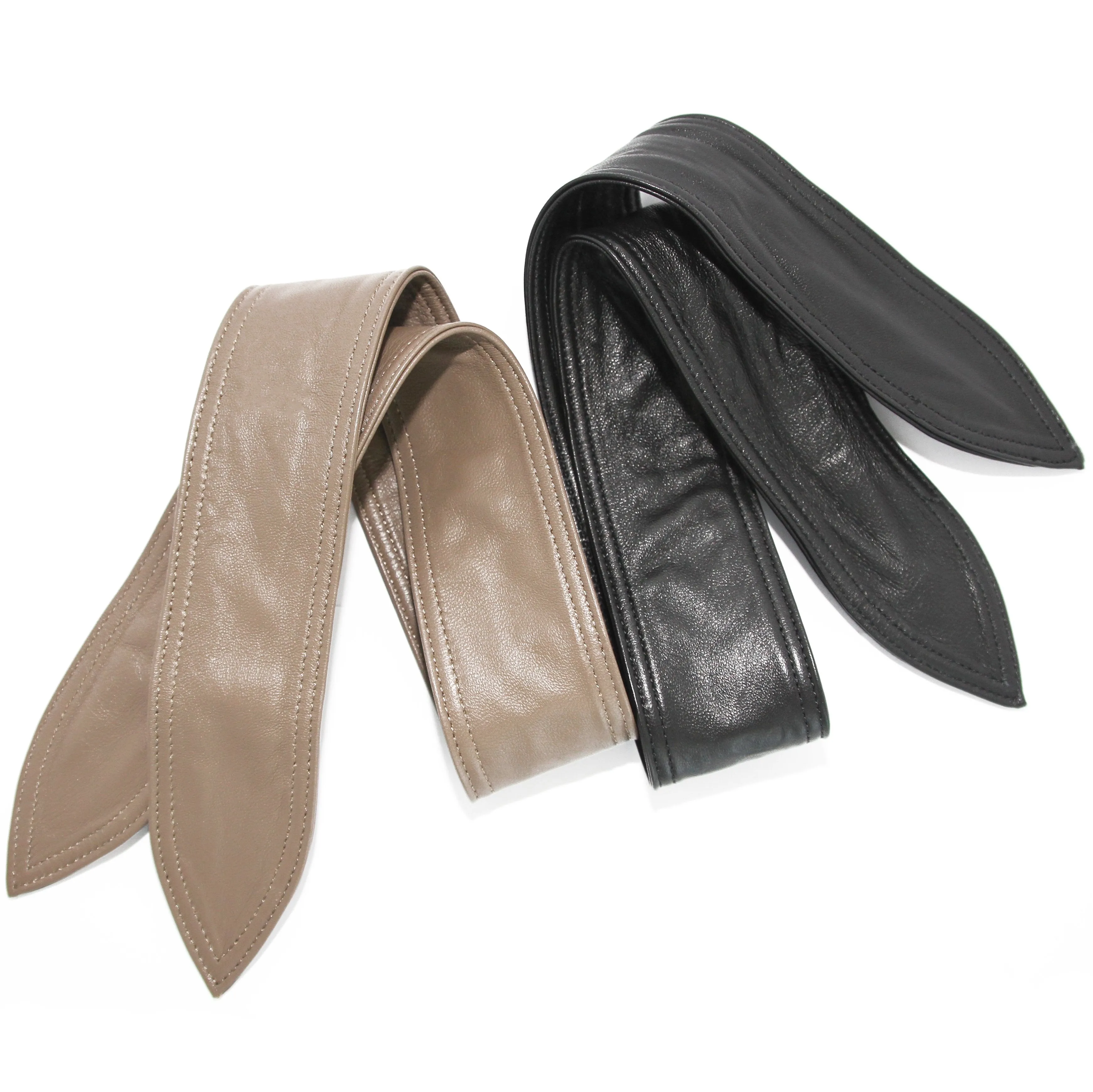 Leather neck tie/scarf