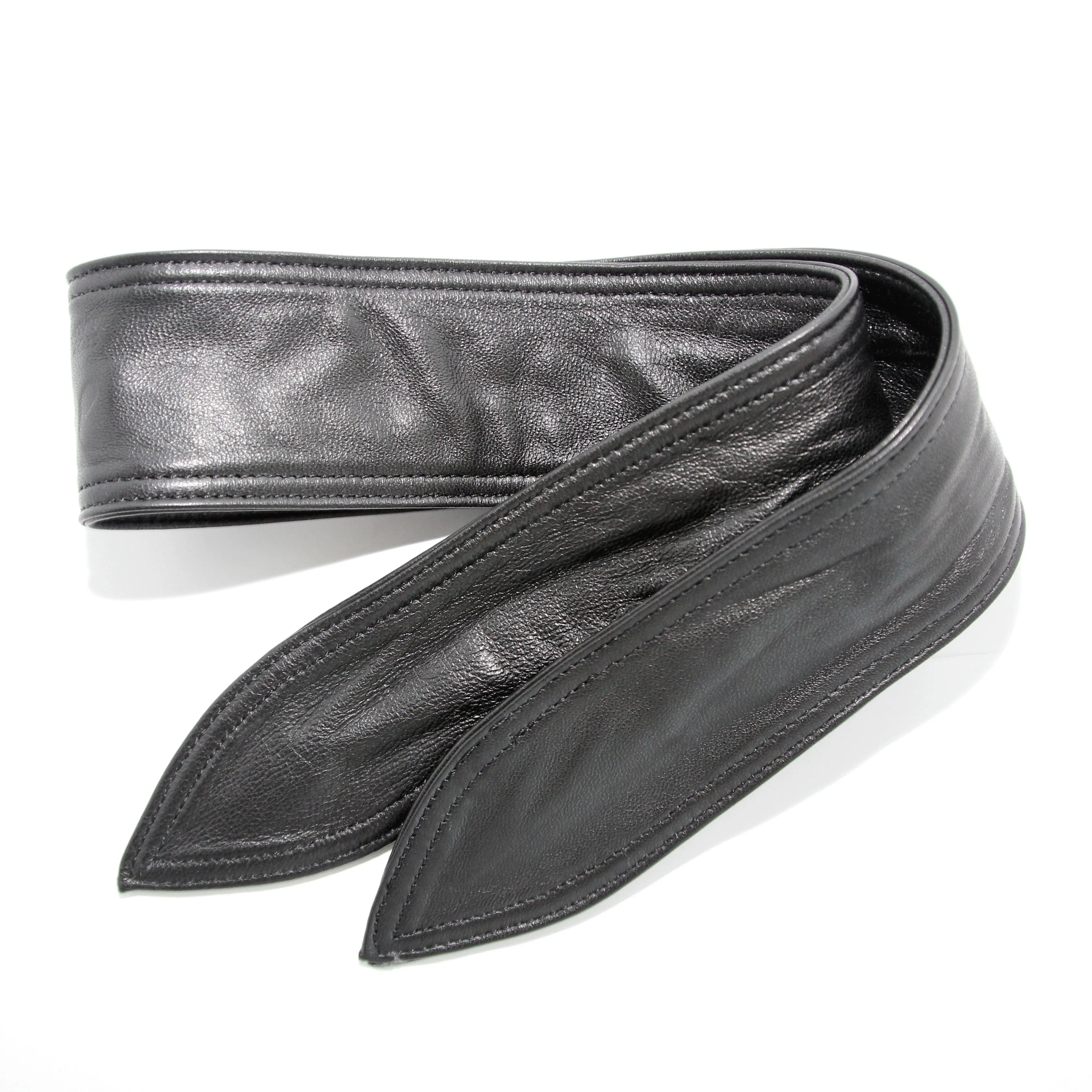 Leather neck tie/scarf
