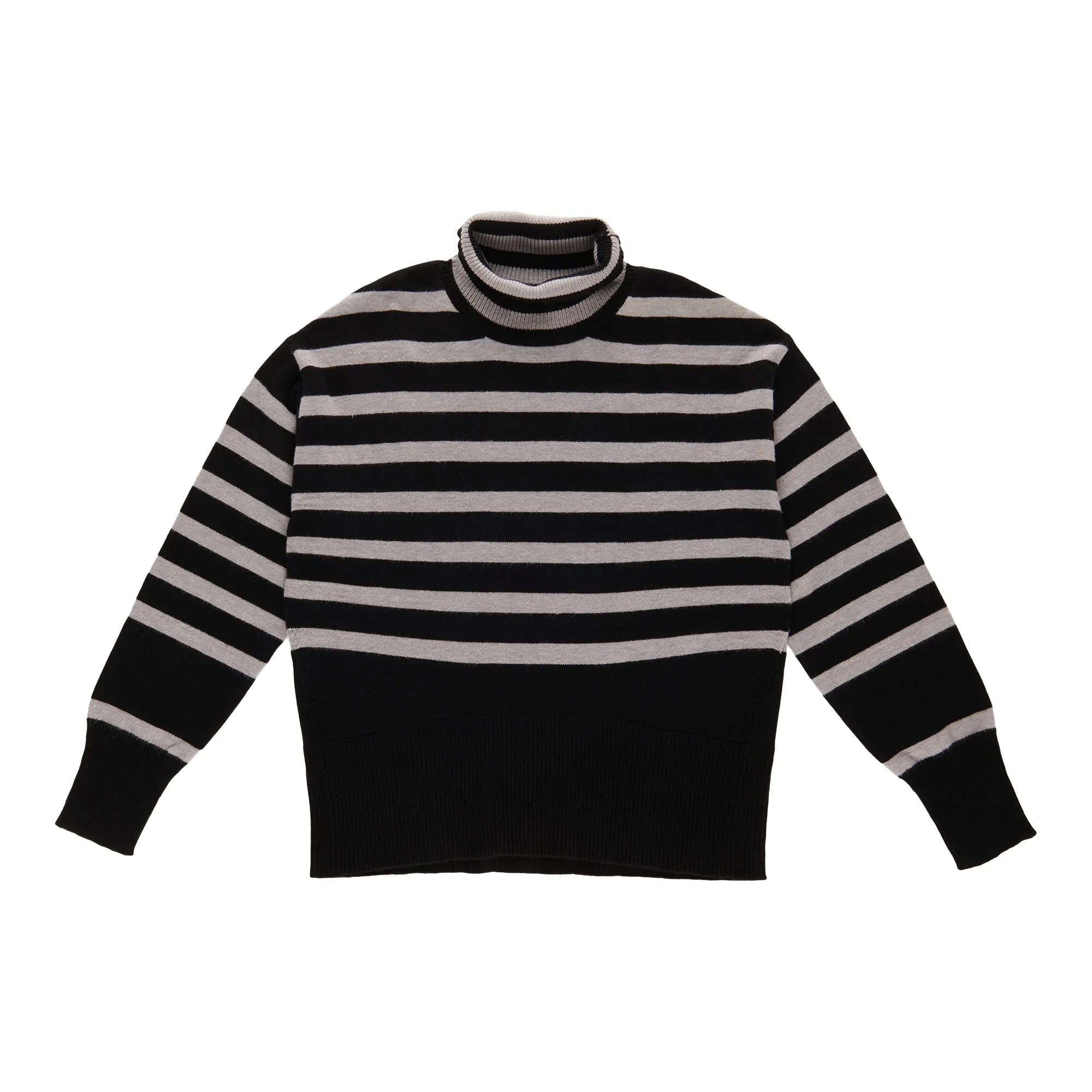 lily morgan Women's Striped Turtleneck