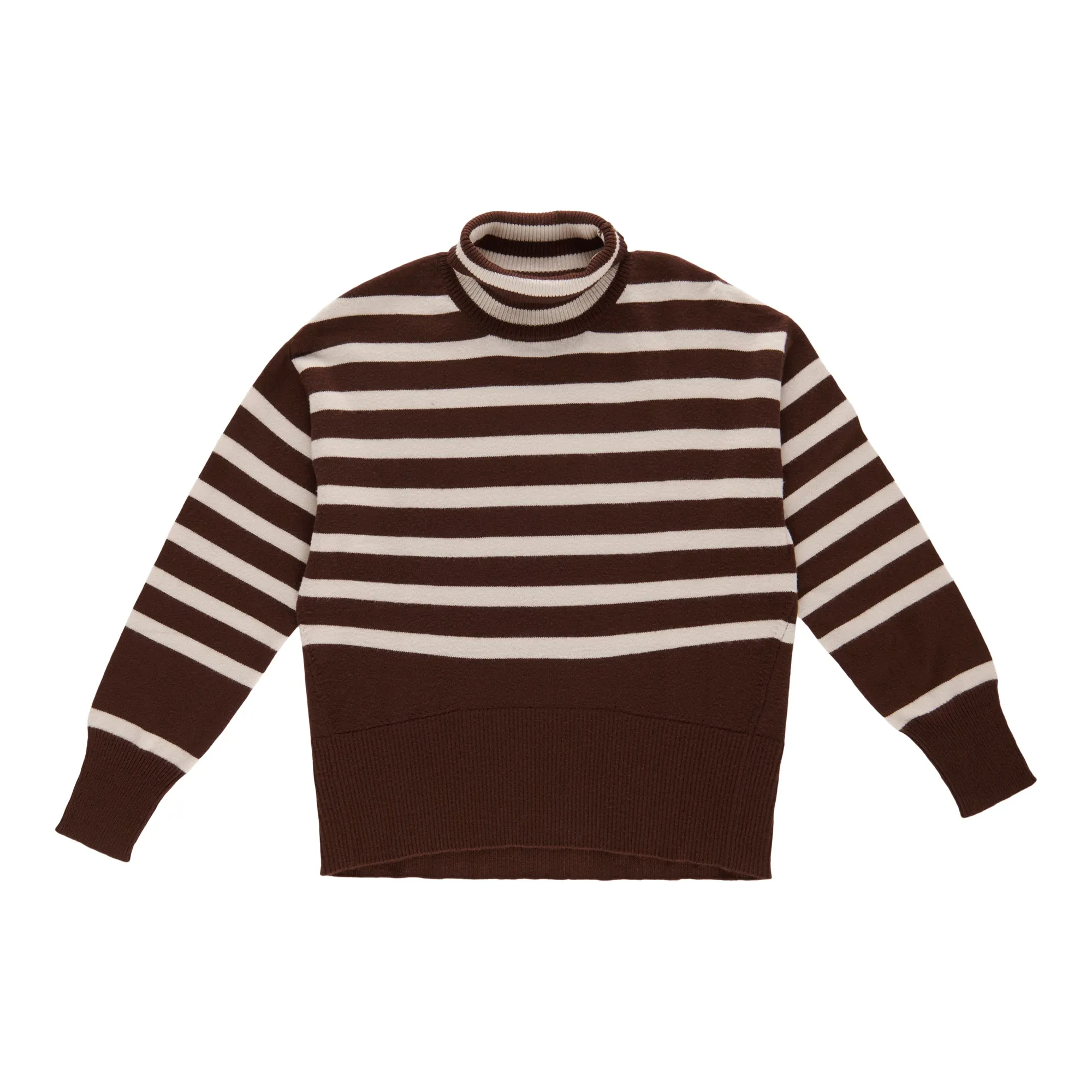 lily morgan Women's Striped Turtleneck
