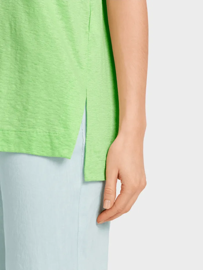 Marc Cain Collections V Neck T Shirt In Apple Green WC 48.34 J54 COL 531