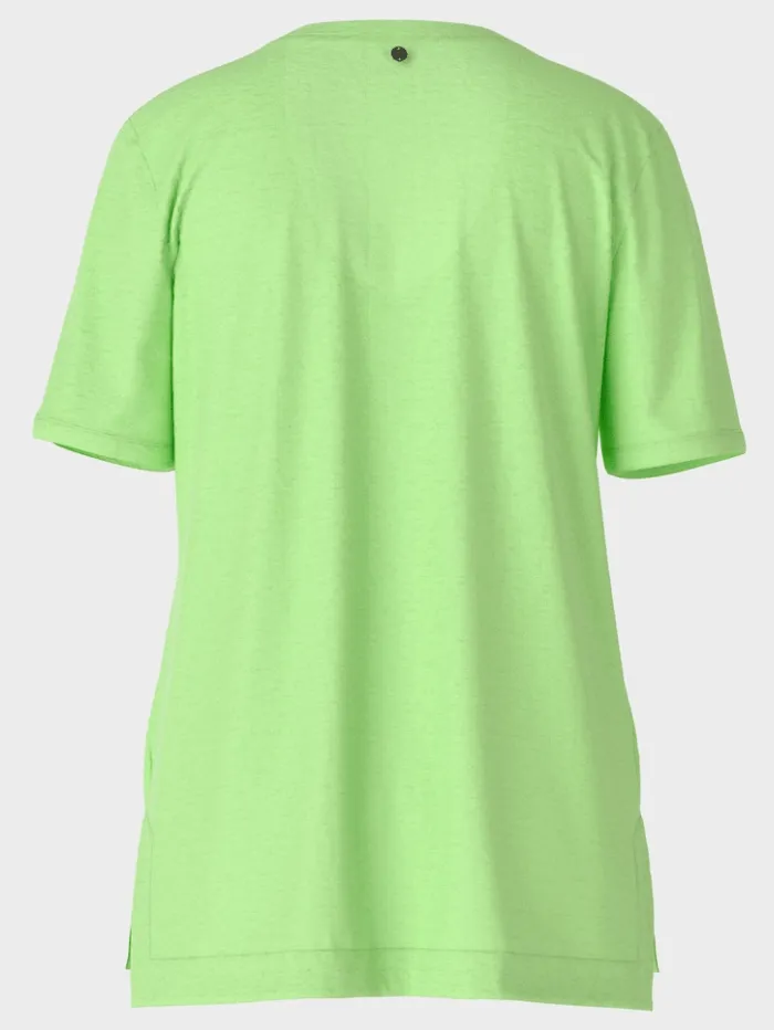 Marc Cain Collections V Neck T Shirt In Apple Green WC 48.34 J54 COL 531