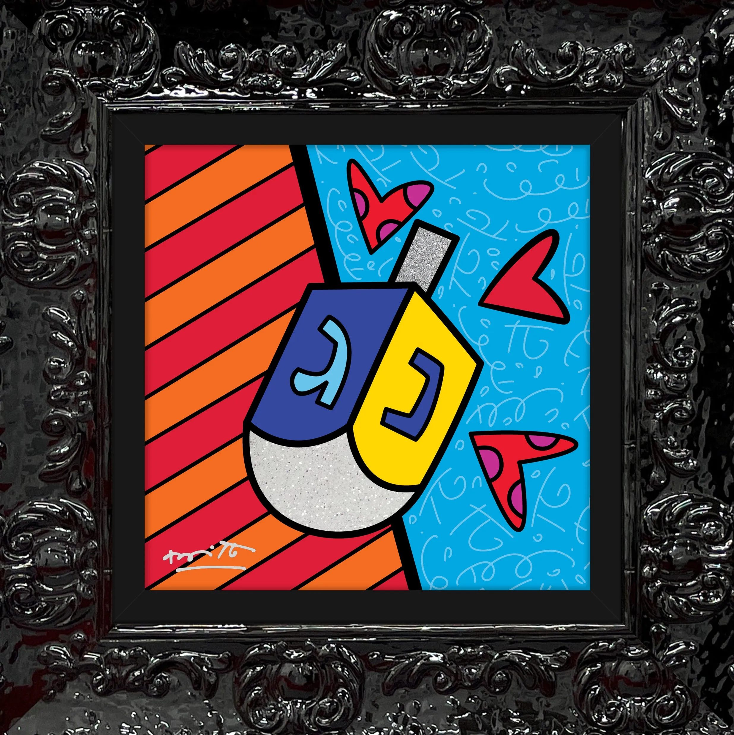 MAZEL TOV (DREIDEL) - Limited Edition Print