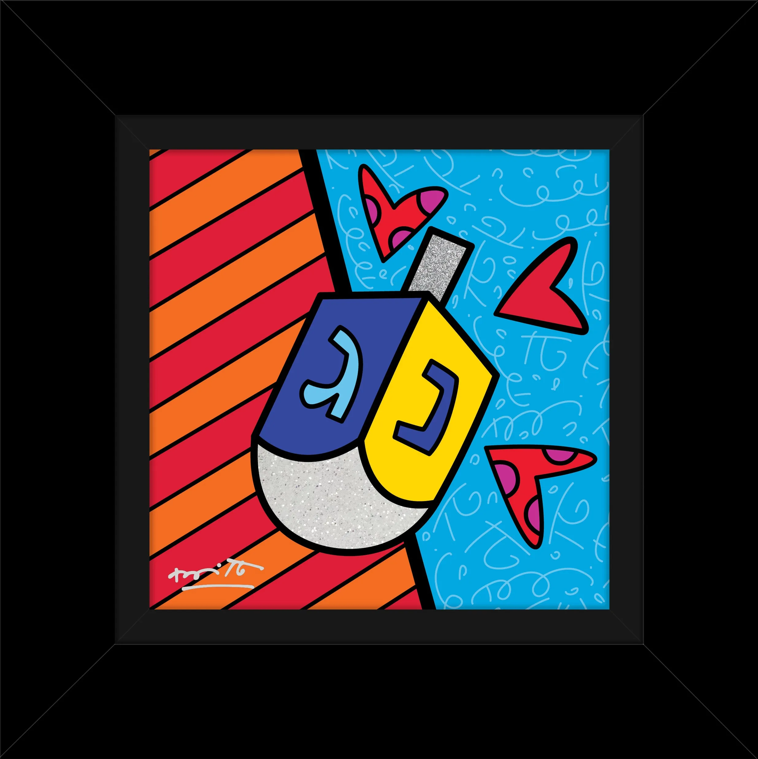 MAZEL TOV (DREIDEL) - Limited Edition Print