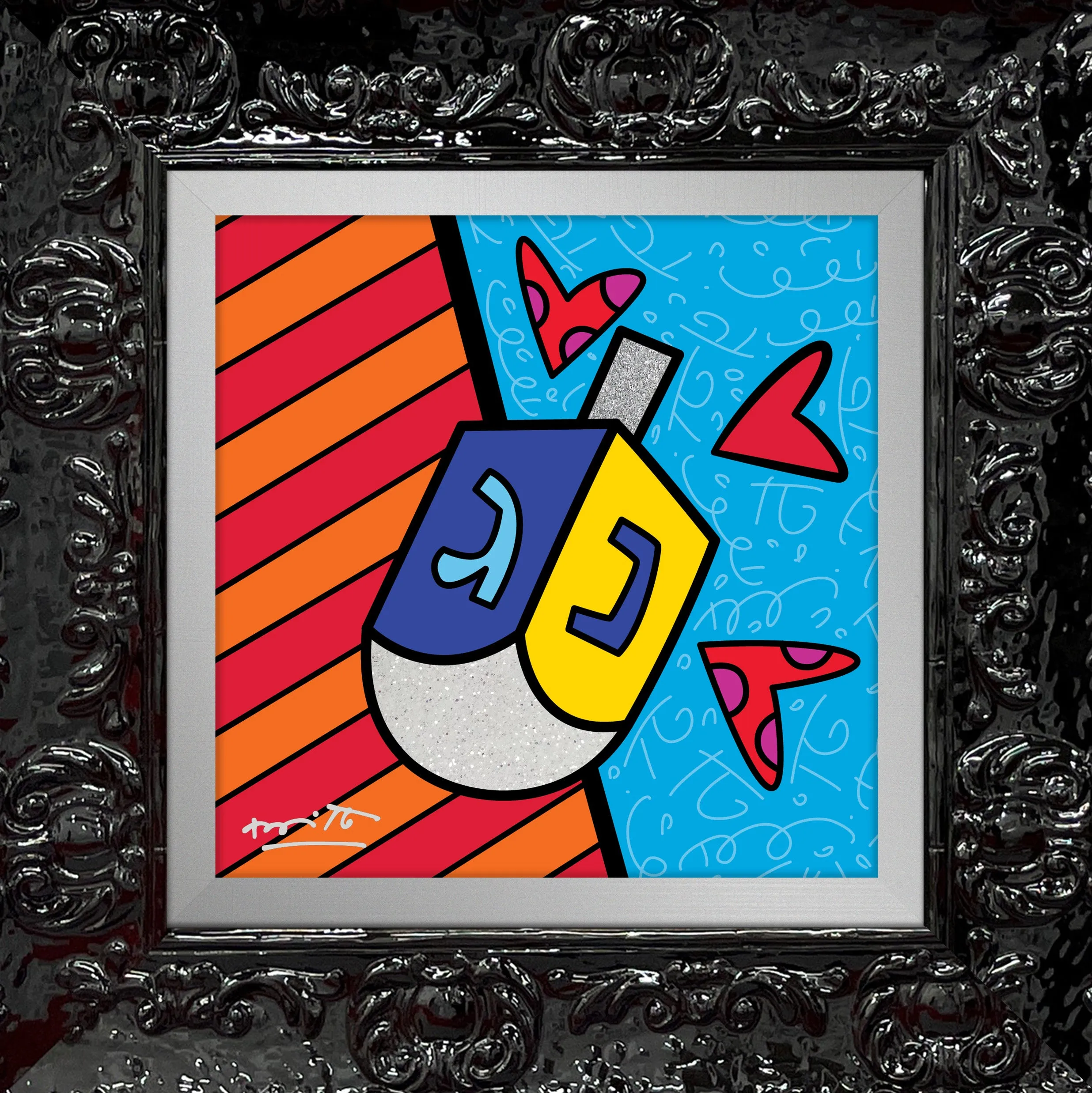 MAZEL TOV (DREIDEL) - Limited Edition Print