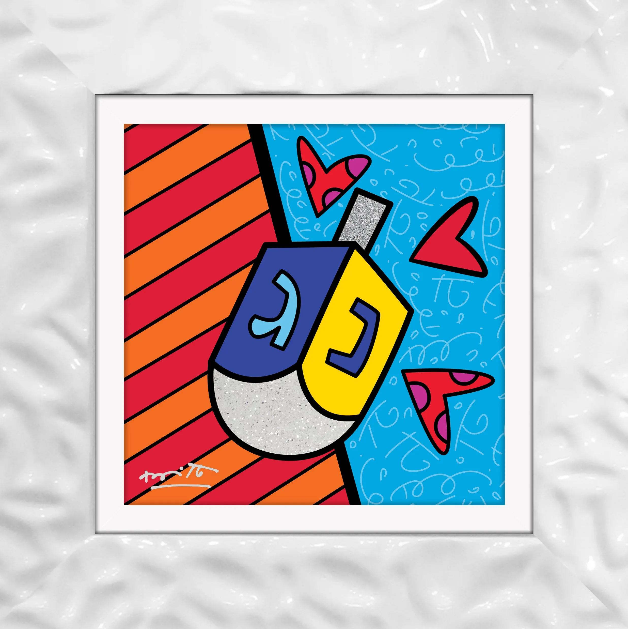 MAZEL TOV (DREIDEL) - Limited Edition Print